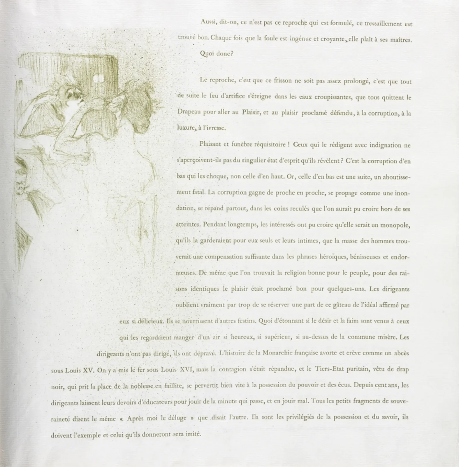 Yvette Guilbert-French Series: No. 13, Henri de Toulouse-Lautrec