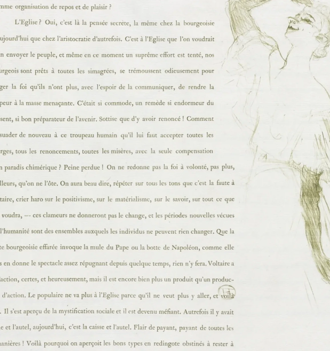 Yvette Guilbert-French Series: No. 7, Henri de Toulouse-Lautrec