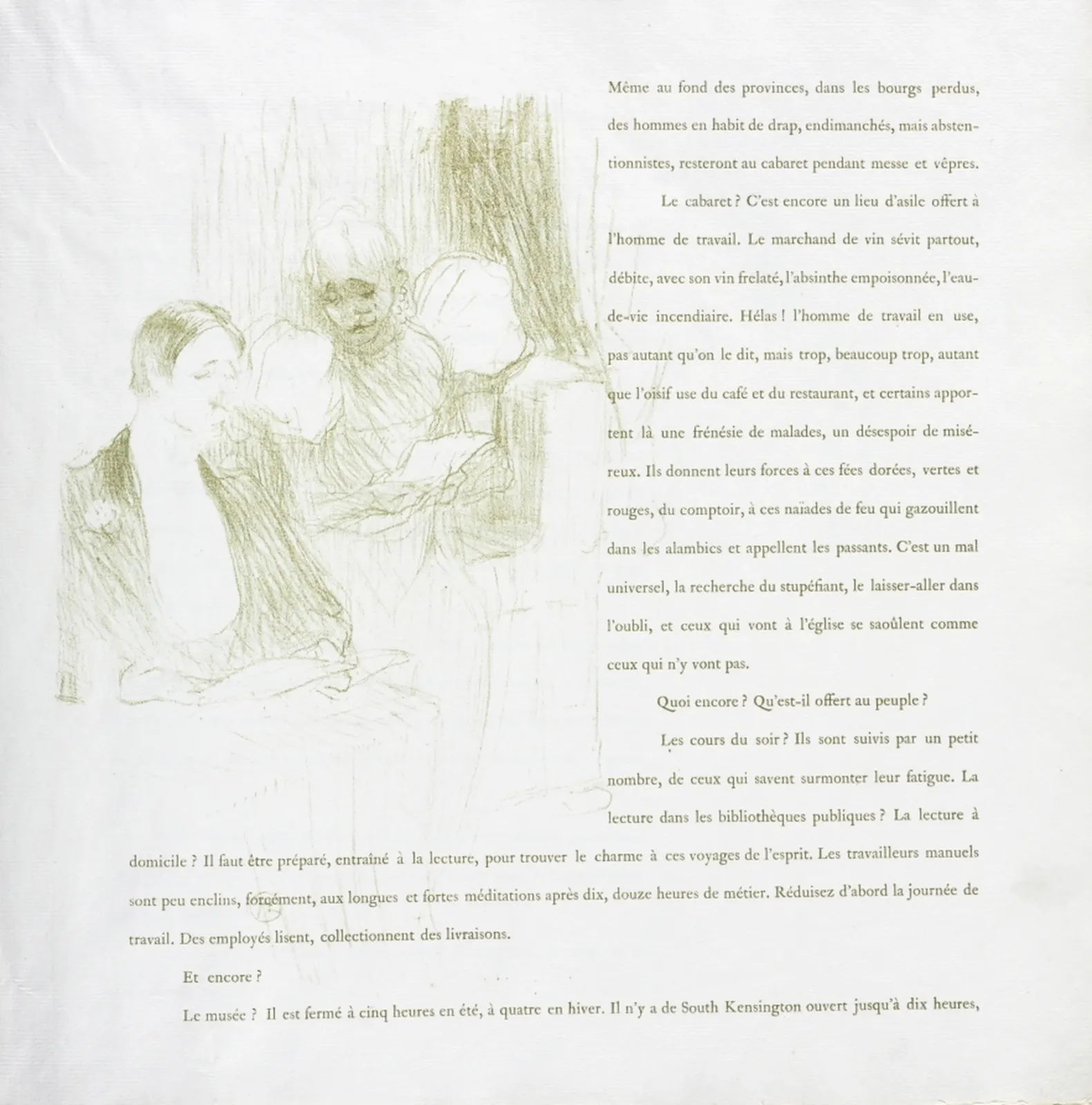 Yvette Guilbert-French Series: No. 8, Henri de Toulouse-Lautrec