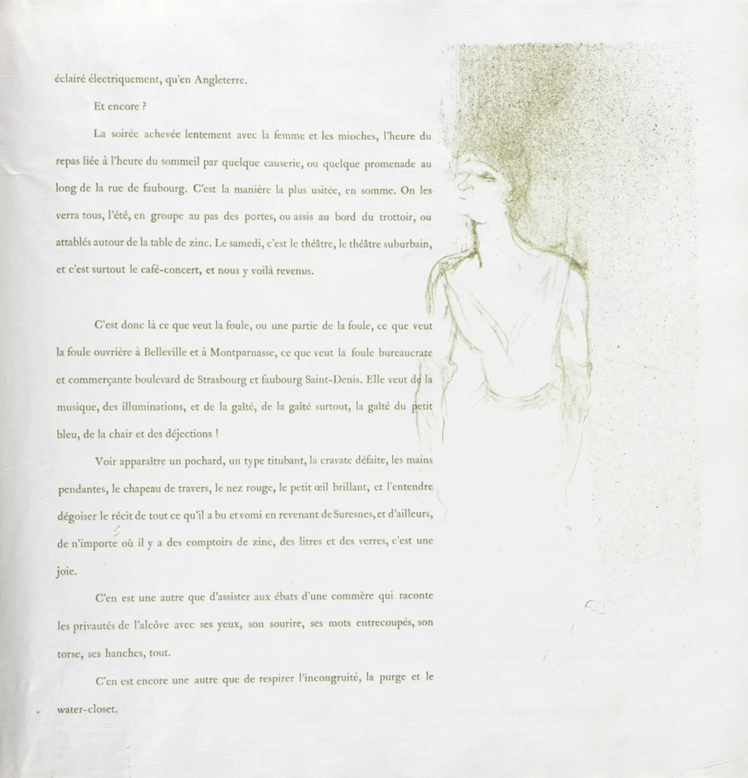 Yvette Guilbert-French Series: No. 9, Henri de Toulouse-Lautrec