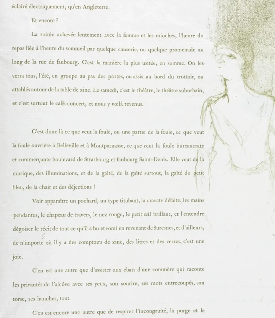 Yvette Guilbert-French Series: No. 9, Henri de Toulouse-Lautrec