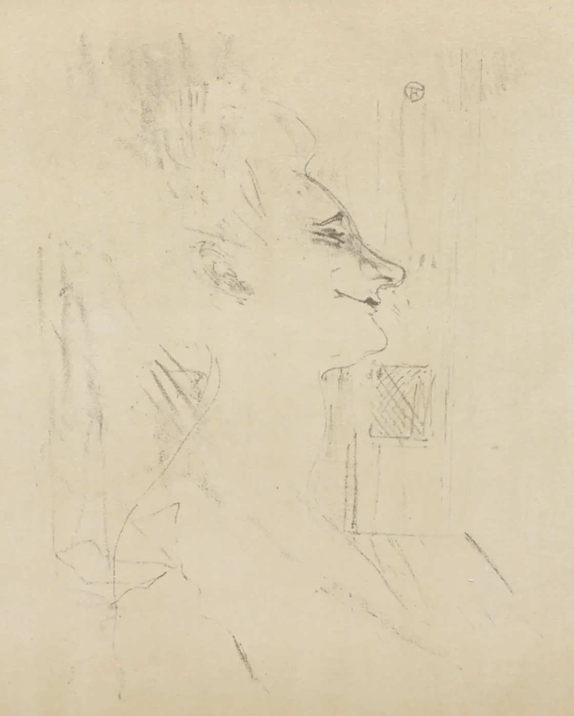 Yvette Guilbert Intoxicated, Henri de Toulouse-Lautrec