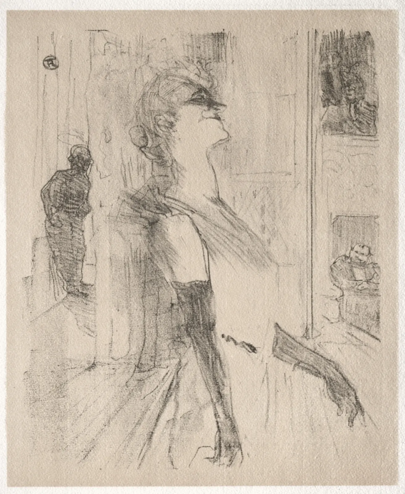 Yvette Guilbert: Sur la scène, Henri de Toulouse-Lautrec
