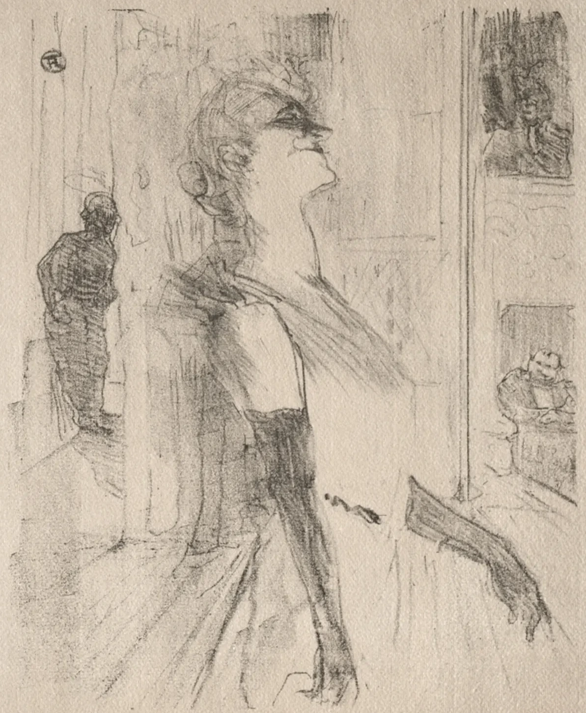 Yvette Guilbert: Sur la scène, Henri de Toulouse-Lautrec