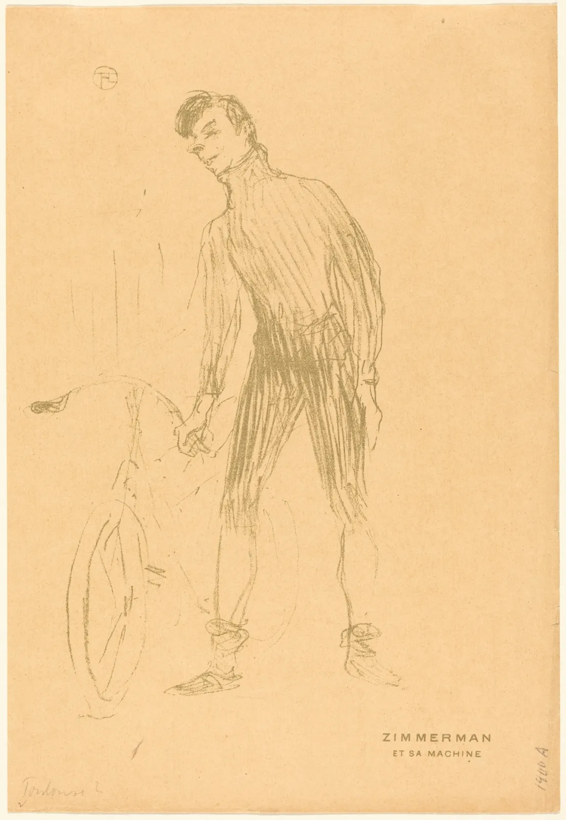Zimmerman et sa machine (Zimmerman and His Machine), Henri de Toulouse-Lautrec