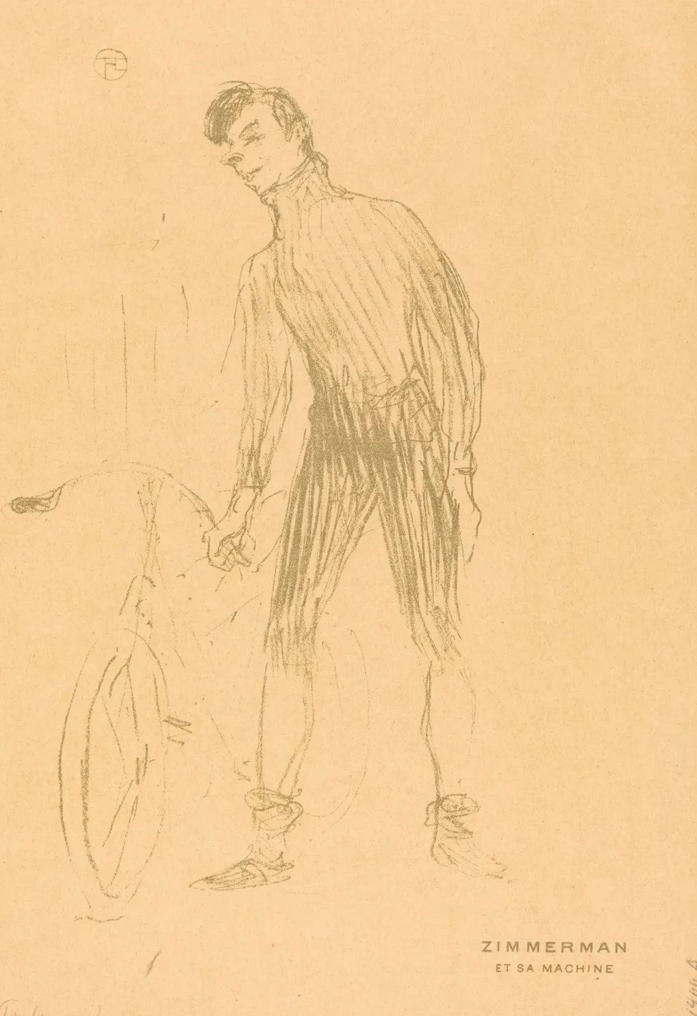 Zimmerman et sa machine (Zimmerman and His Machine), Henri de Toulouse-Lautrec