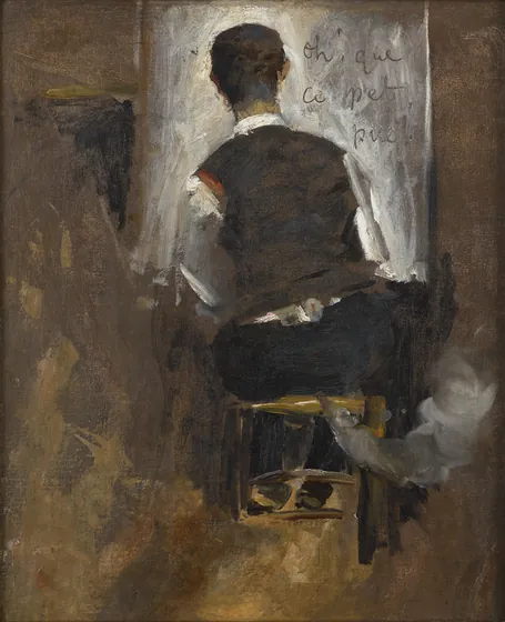 Autoportrait de dos