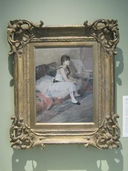 Dancer Seated on a Pink Divan