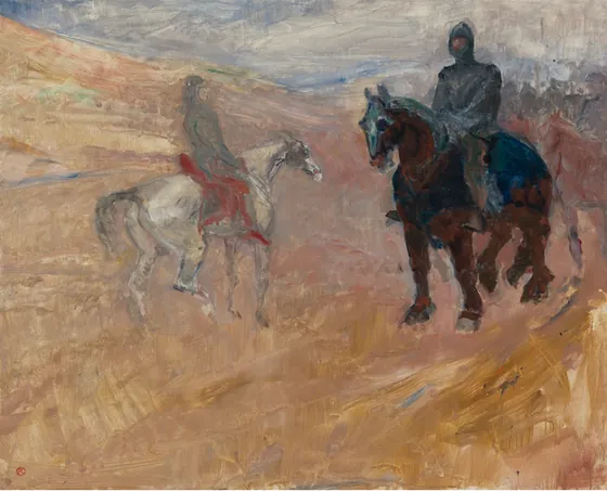 DEUX CHEVALIERS EN ARMURE