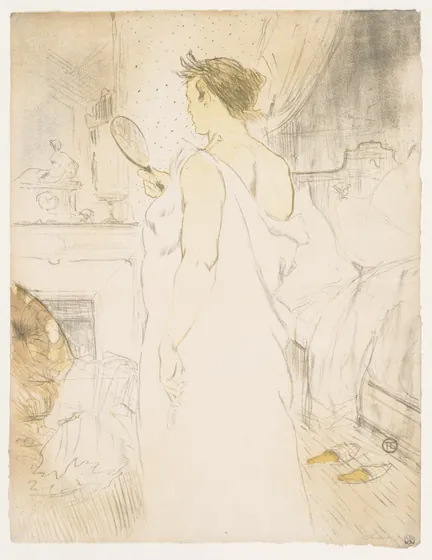 Elles: Woman with a Hand Mirror