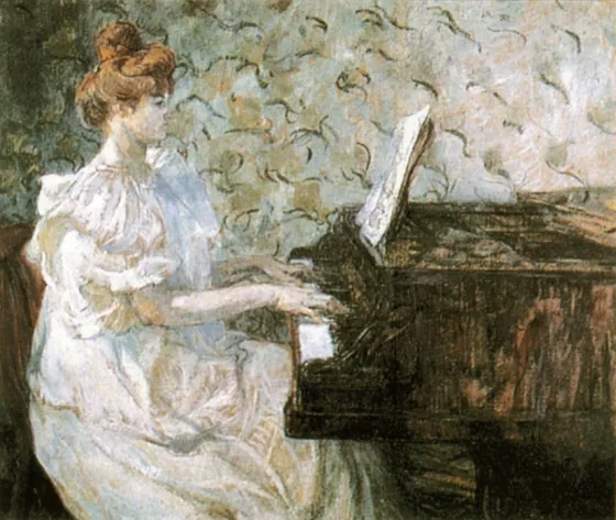 Madame Misia Natanson au piano