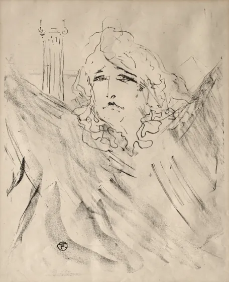 Portraits of Actors and Actresses: Thirteen Lithographs: Sarah Bernhardt