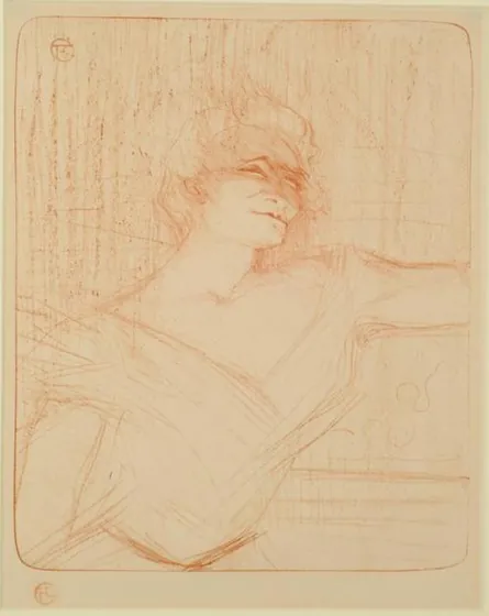 Yvette Guilbert - dans 'La Glu' - Henri de Toulouse-Lautrec