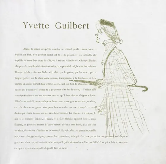 Yvette Guilbert-French Series: No. 1