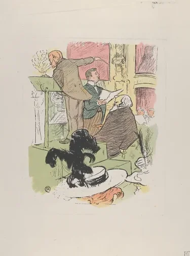 Ambroise Thomas assistant à une répétition de Françoise de Rimini, from Le Rire, No. 66, 8 February 1896