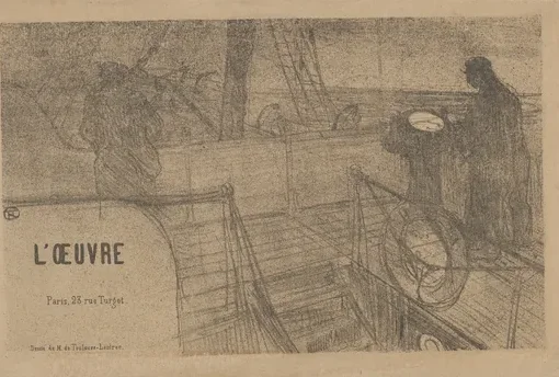 Announcement for the Théâtre de L'Oeuvre