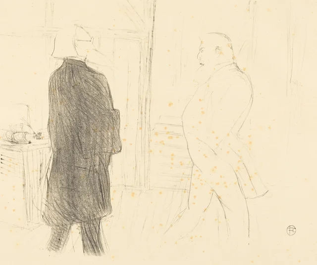 Antoine et Gémier dans « Une faillite », Henri de Toulouse-Lautrec