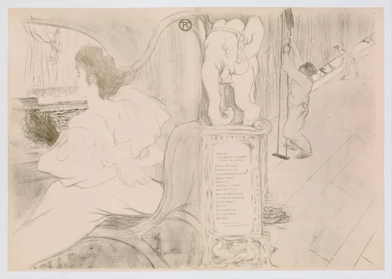 At the Curtain (Au Rideau), from "L'Estampe Originale"