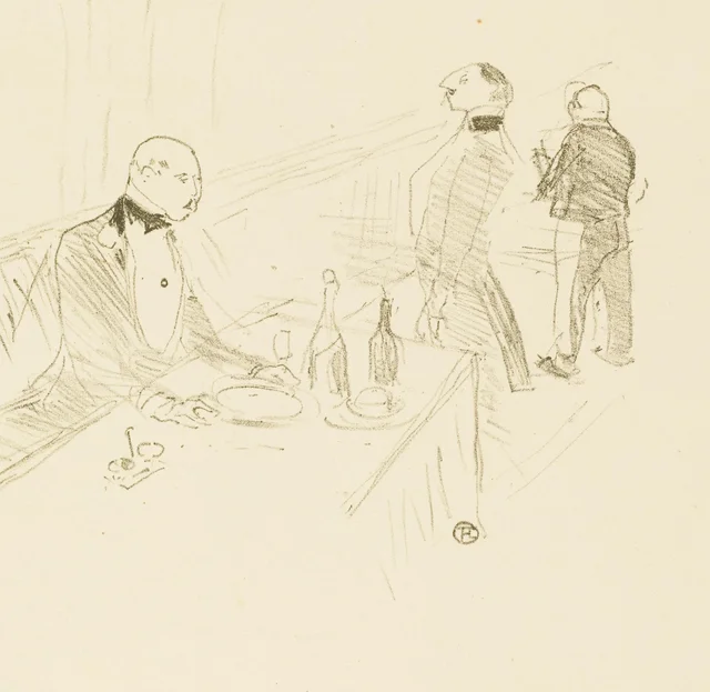 À la Maison d'or, Henri de Toulouse-Lautrec
