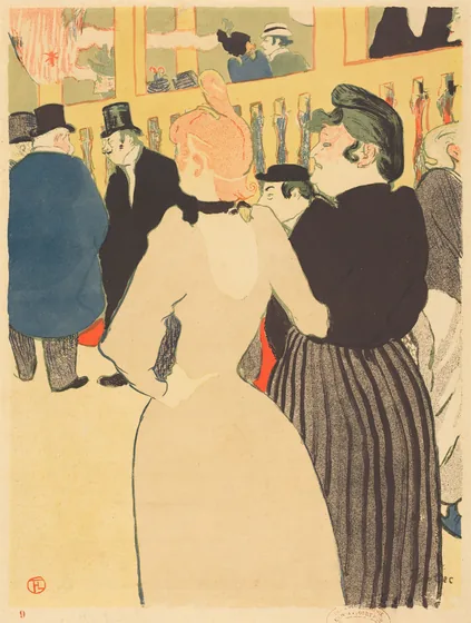 At the Moulin Rouge, la Goulue and Her Sister (Au Moulin Rouge, la Goulue et sa soeur))