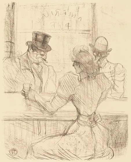 At the Picton Bar, rue Scribe (Au bar Picton, rue Scribe)