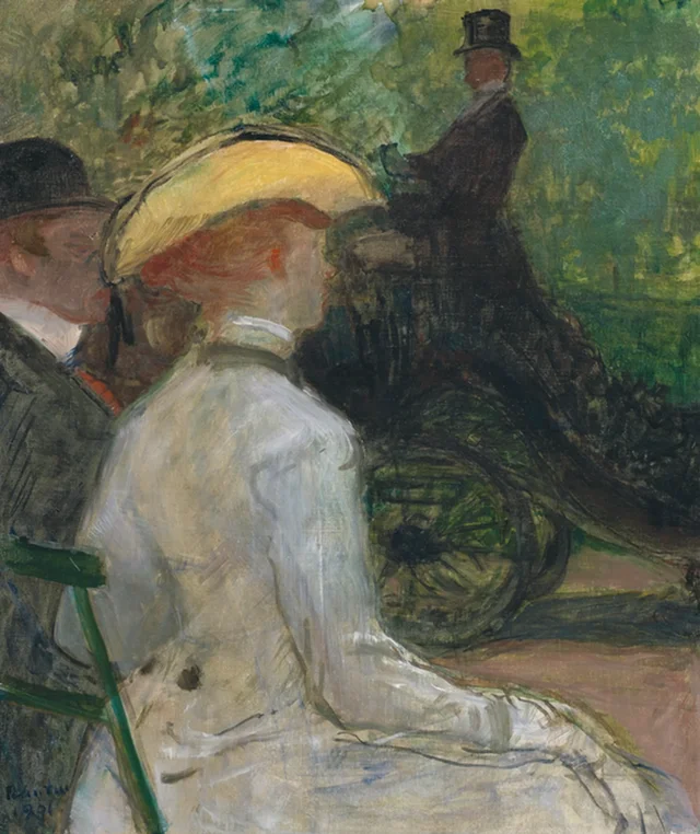 No Bois de Boulogne, Henri de Toulouse-Lautrec