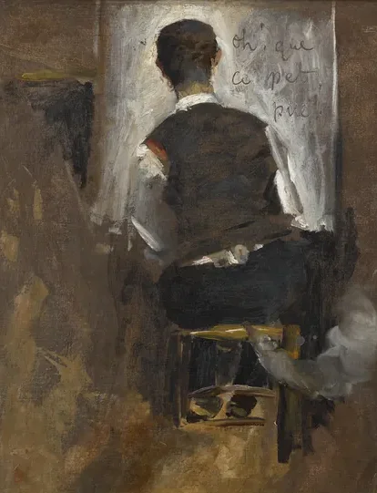 Autoportrait de dos