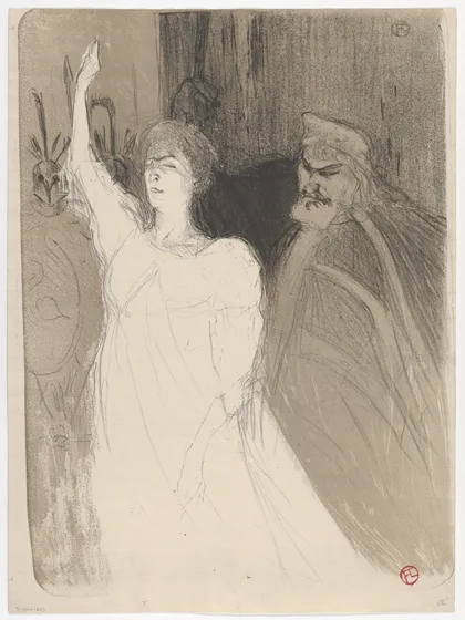 Bartet and Mounet-Sully, in Antigone