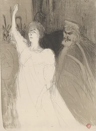 Bartet and Mounet-Sully, in Antigone