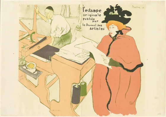 Cover for "L'estampe originale" (Couverture de "L'estampe originale")