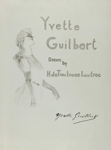Cover - Yvette Guilbert