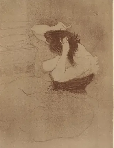 Elles: Woman Combing Her Hair