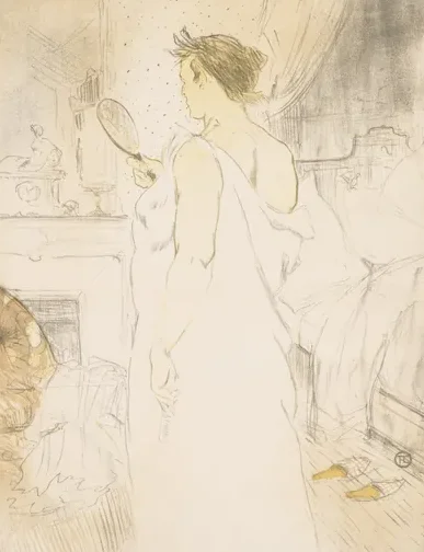 Elles: Woman with a Hand Mirror