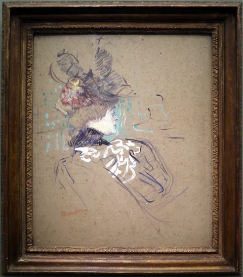 Femme de profil
