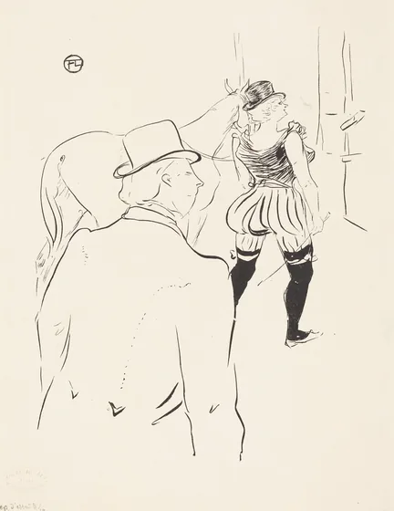 In the Wings of the Folies-Bergere: Mrs. Lona Barrison with Her Manager and Husband