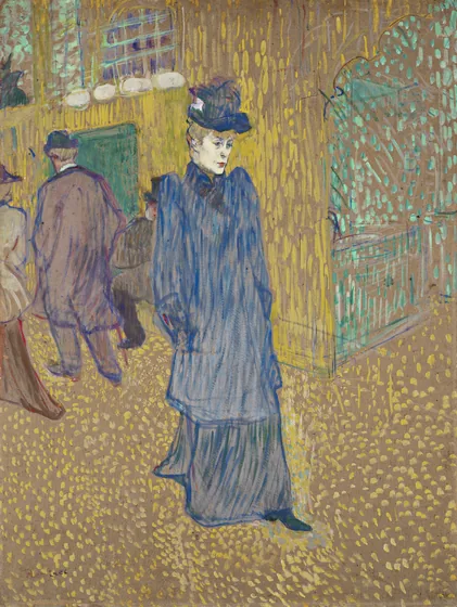 Jane Avril sortant du Moulin-Rouge
