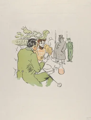 Jeanne, prends sans qu'on te voie . . . , from Le Rire, No. 129, 24 April 1897