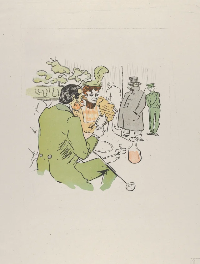 ジャンヌ、見られないように取りなさい…（『ル・リール』第129号、1897年4月24日）