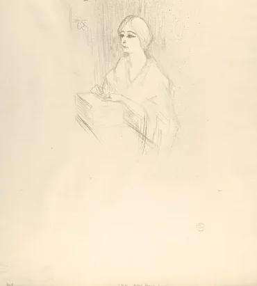 Léonie Yahne in her dressing room, in L'Age Difficile
