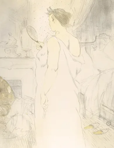 Looking in a Mirror, from "Elles"