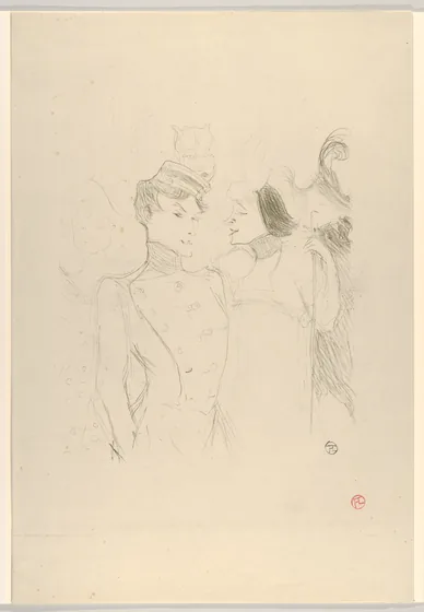 Marcelle Lender and Eva Lavalliére in a Revue at the Variétés