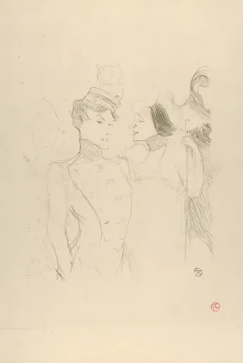 Marcelle Lender and Eva Lavalliére in a Revue at the Variétés