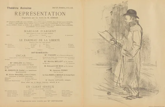 Mariage d'argent; Le Fardeau de la liberté; Un Client sérieux [recto]
