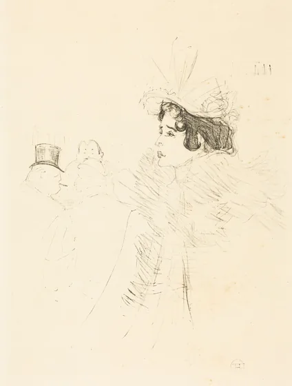 Miss May Belfort in the Irish and American Bar, rue Royale (Miss Belfort Belfort au Irish and American Bar, Rue Royale)