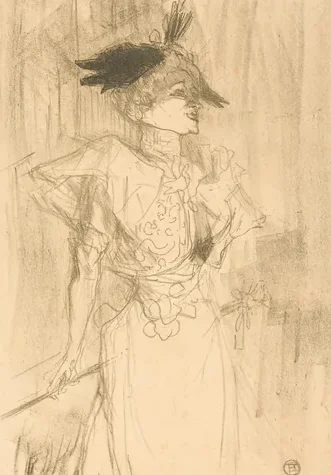 Mlle. Marcelle Lender, Standing (Mlle. Marcelle Lender, debout)