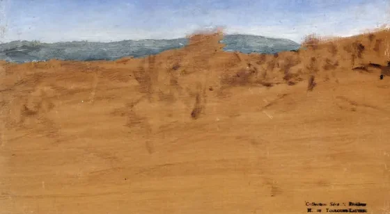 Paysage avec des dunes près d’Arcachon
