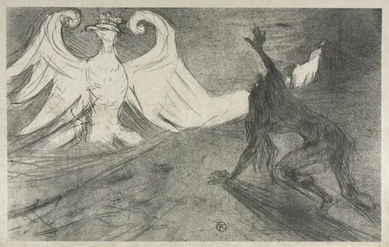 Project for Frontispiece to: Au pied du Sinaï