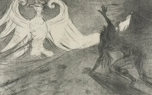 Project for Frontispiece to: Au pied du Sinaï