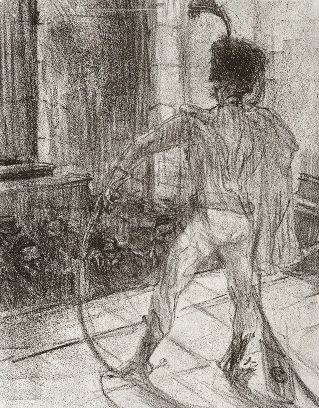 Schlomé Fuss na sinagoga, Henri de Toulouse-Lautrec