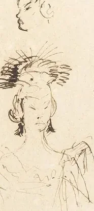 Souvenir de l'Exposition Universelle : une femme arabe